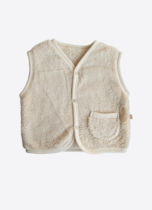 Weste Little Racer Beige