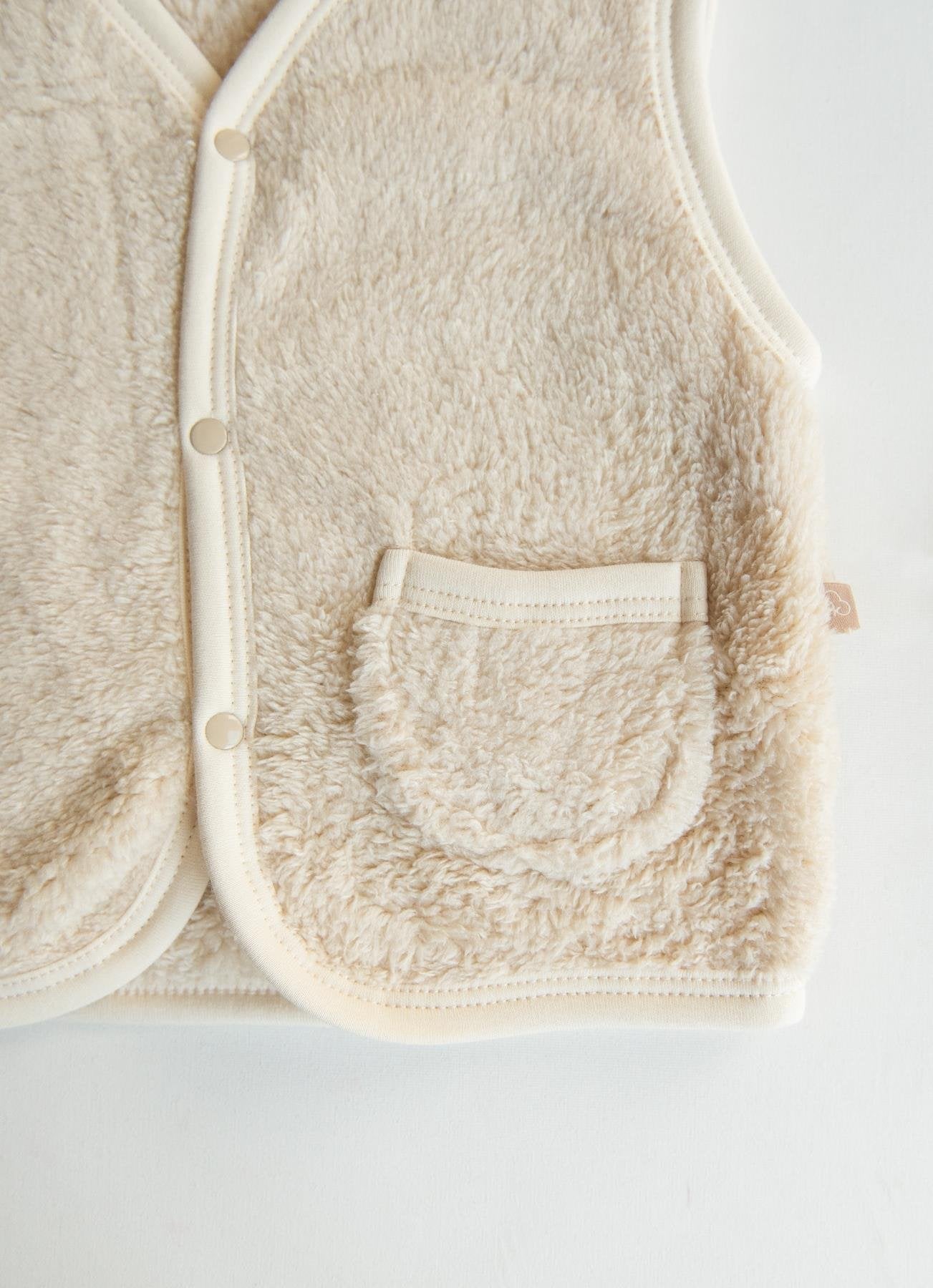 Weste Little Racer Beige